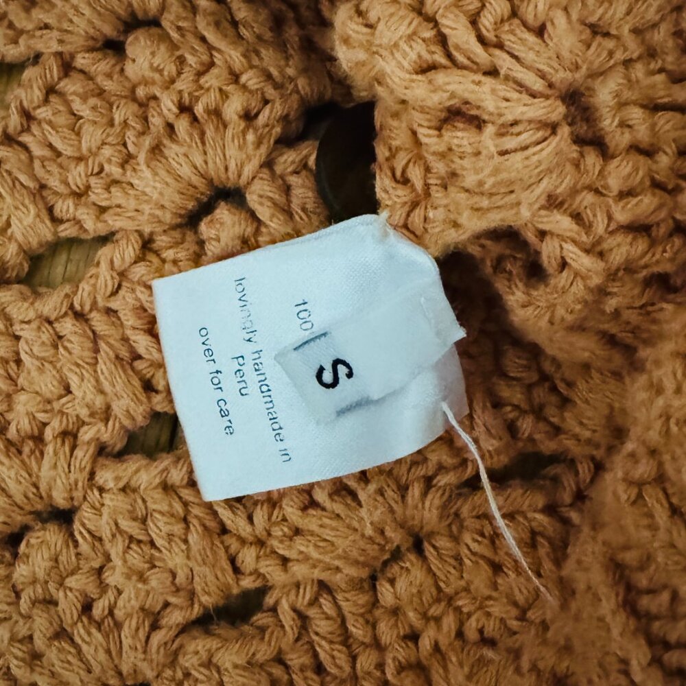 Rachel Comey Sapele Crochet Cardigan Clay Size S Cotton - Picture 6 of 7